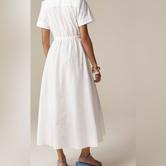 J.Crew Cerise shirtdress in cotton poplin NWOT Size 6 - Picture 2 of 10